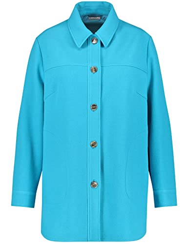 Samoon Damska kurtka dżinsowa 130004-21507 z tkaniny, niebieski (True Blue), 42 (DE)