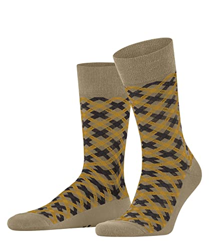 FALKE Mężczyźni Skarpety Smart Check M SO Bawełna z wzorem 1 Para, Beżowy (Dune 4086), 47-50