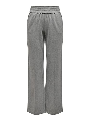 ONLY Onlpoptrash- Life Mw Pant PNT Noos spodnie damskie, Medium Grey Melange, 34-S-L