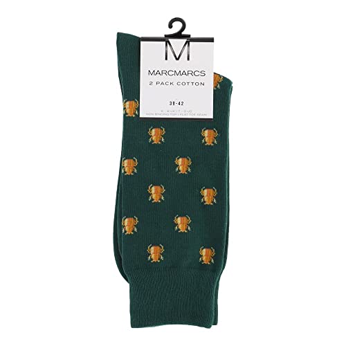 MARCMARCS Louis cotton 2-pak skarpetek, seaweed, 39-42