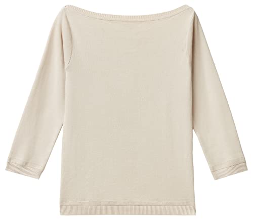 United Colors of Benetton Damski sweter Maglia M/M 1091D1M09, beżowy Chiaro 152, M, Beżowy Chiaro 152, M