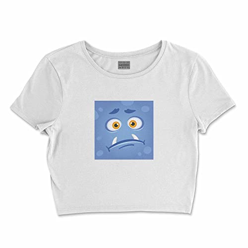 Bona Basics, Damski T-shirt basic, z nadrukiem cyfrowym, 100 bawełny, biały, swobodny, damski top, rozmiar: L, biały, L Krótki