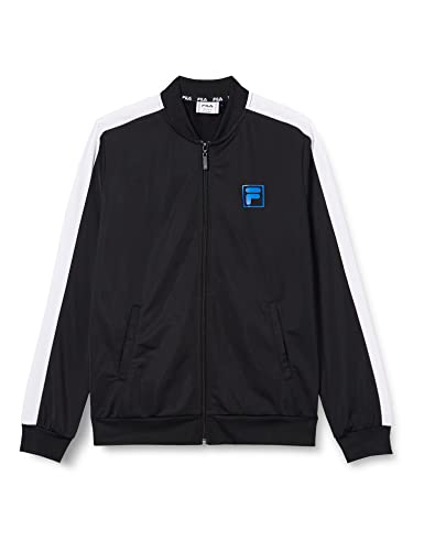 FILA Chłopięca kurtka Billerbeck Track Jacket, Black-Bright White, 170/176, czarno-jasny biały, 170-176