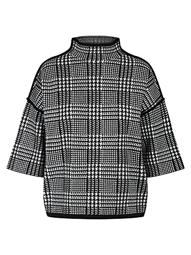 ApartFashion Damski sweter oversize, czarno-kremowy, normalny