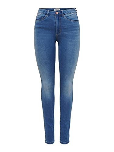 ONLY Damskie spodnie rekreacyjne, Light Medium Blue Denim, 27W / 32L