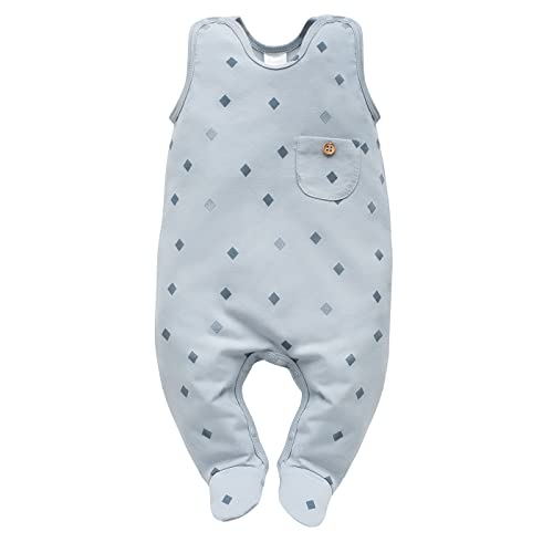 Pinokio Dziecięcy kombinezon Charlie, 95% bawełna, 5% elatane blue with diamonds, unisex rozm. 56-68 (62), niebieski, 62