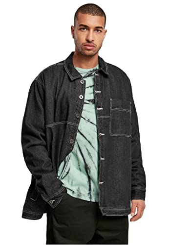 Urban Classics Męska kurtka oversized Trucker, Black Raw, L
