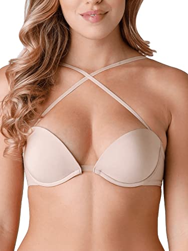 Wonderbra 9243 Everyday Push-Up, damski biustonosz na co dzień, beżowy, 70A