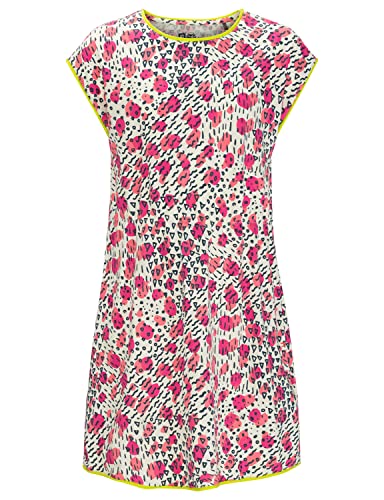 Jack Wolfskin Dziewczęca sukienka Villi G sukienka dziecięca, różowa Lemonade All Over, 116, Pink Lemonade All Over, 116 cm
