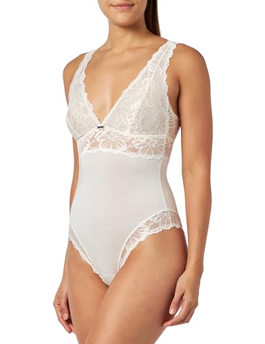 Emporio Armani Damska koszulka z prążkowaną dzianiny, morski, XL