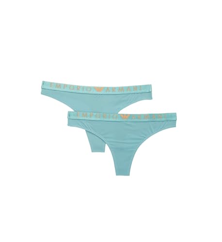 Emporio Armani Damskie majtki typu stringi (2 sztuki), Arctic, M