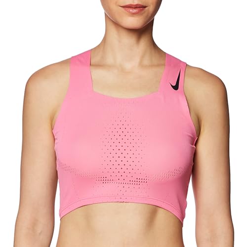 Nike Damska koszulka W Nk Dfadv Aroswft Crop, Pinksicle/Black, M