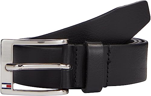Tommy Hilfiger pasek męski New Aly skórzany pas, czarny, W95