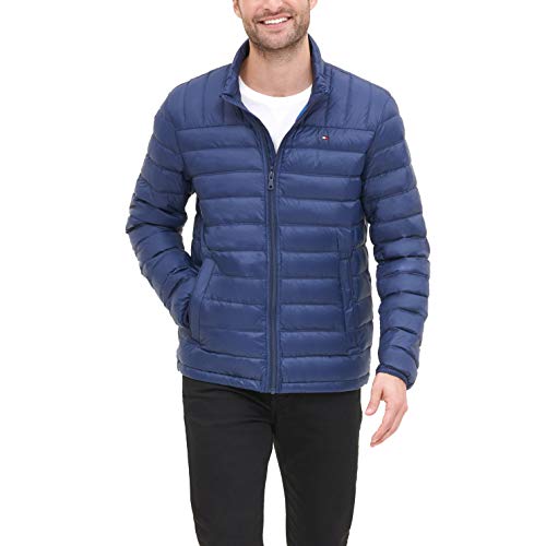 Tommy Hilfiger Męska kurtka puchowa pakowana, Głęboki granatowy, S