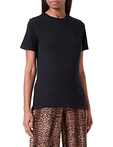 MAMALICIOUS MLNEWEVA SS JRS TOP T-shirt damski, czarny, S, czarny, S