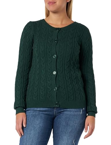 blonda Damski kardigan 15424697-BL01, ciemnozielony, XL/XXL, ciemnozielony, XL-XXL
