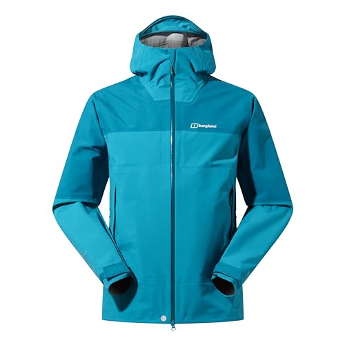 Berghaus Kurtka męska Highland Storm 3L wodoodporna, Biżuteria dżungli / głęboki ocean, S