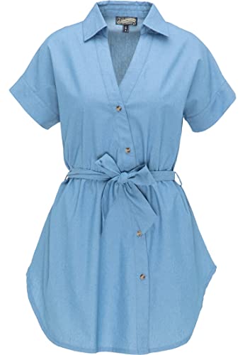 DreiMaster Vintage Damska bluzka koszulowa, niebieska, XS, niebieski, XS