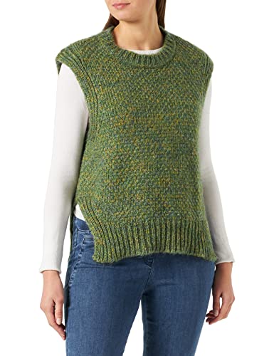 United Colors of Benetton Damska koszulka G/C S/M 1442d103a sweter kamizelka, szałwia zielony melanż 927, S