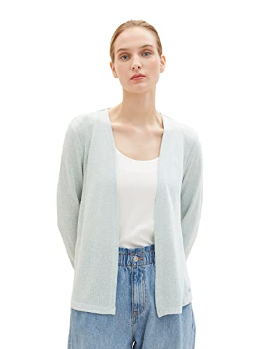 TOM TAILOR 1035858 Koszulka z długim rękawem Kobiety, 31367 - Dusty Mint Blue Melange, S