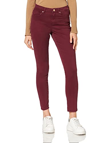 ONLY Onlwauw Life Mid Skinny Colour PNT Pants damskie spodnie, Port Tawny, S