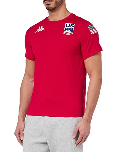Kappa Męski t-shirt Egleichen US, czerwony, średni, czerwony, M