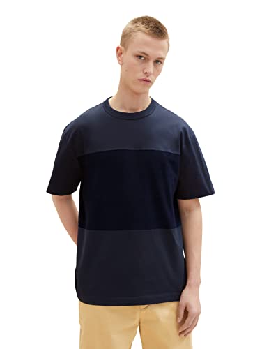 TOM TAILOR Denim Koszulka męska 1036460, 10668-Sky Captain Blue, XXL, 10668 - Sky Captain Blue, XXL