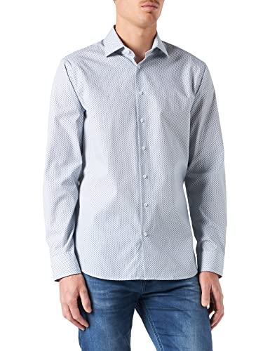 Seidensticker Męska koszula biznesowa, jasnoniebieski, 41