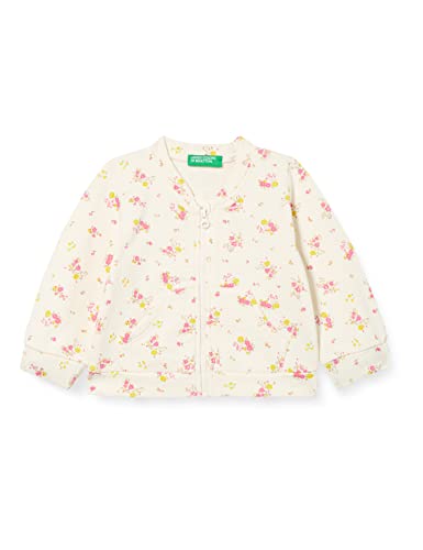 United Colors of Benetton Bluza dziewczęca kardigan, Różowy 63 l, 3 Miesiące