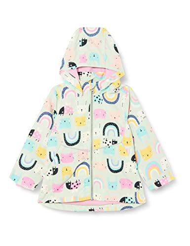 NAME IT Baby Girls NMFMAXI Jacket Cute CAT kurtka, spray surfingowy, 80, Spray surf, 86 cm