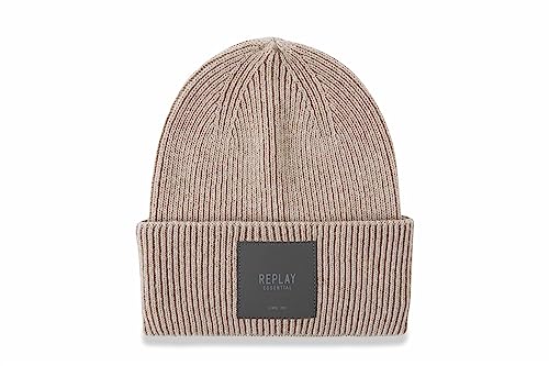 Replay Czapka unisex, 049 Piaskowy, jeden rozmiar