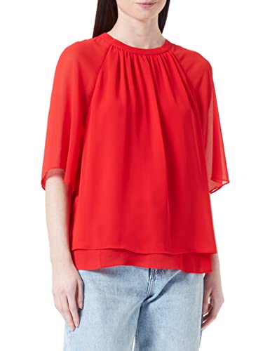 s.Oliver BLACK LABEL Bluzka damska z rękawem 3/4, RED, 44, czerwony, 44