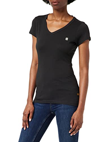G-STAR RAW Eyben Slim Top Over Dyed damska, Czarny (Dk Black D21314-4107-6484), L