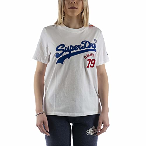 Superdry Damska koszulka vintage Vl Interest, Genialny biały, L