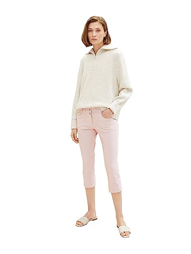 TOM TAILOR Damskie spodnie 1036630, 32181-Terracotta Offwhite Stripe, 38, 32181 – terakota offwhite Stripe, 38