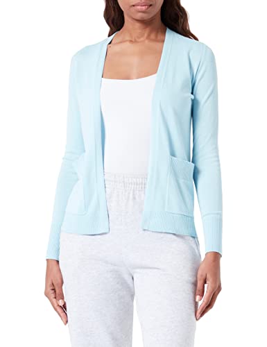 s.Oliver Damski kardigan z prążkowanymi ściągaczami, Niebieski 5145, 42