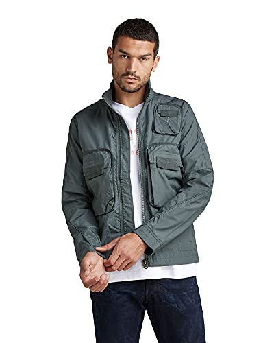 G-STAR RAW Męska kurtka Bound Pocket Track Bomber, szary (Graphite A790-996), L