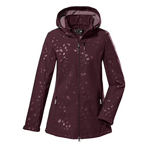 Killtec Damska kurtka softshell z odpinanym kapturem KOW 34 WMN SFTSHLL JCKT, śliwkowa, 38, 38638-000