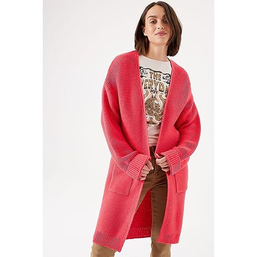 H30251_damski kardigan, G??boki ró?, XS