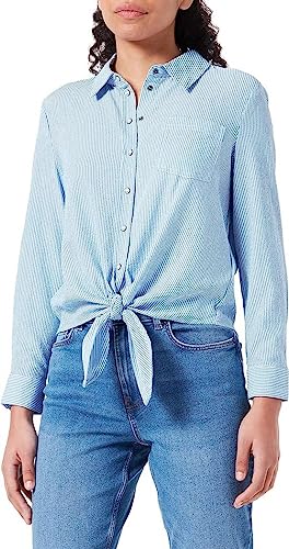 ONLY Onllecey Ls Knot DNM koszula Noos bluzka, Tancerz w chmurze, S