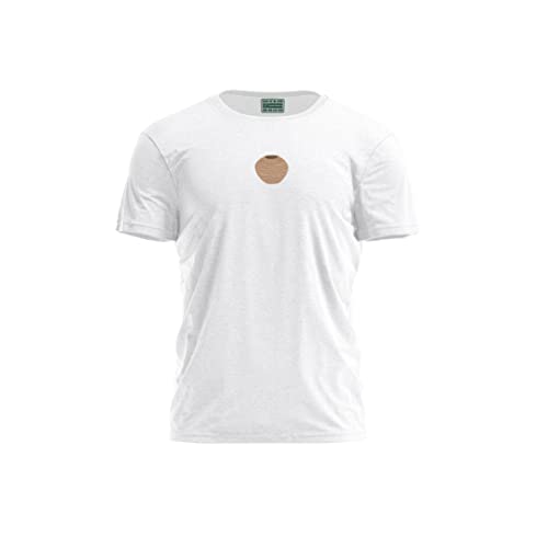Bona Basics, Męski T-shirt z cyfrowym nadrukiem,% 100 bawełna, biały, na co dzień, męski top, rozmiar: L, biały, L