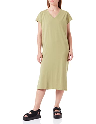 Vero Moda Damska sukienka Vmpanna Ss Calf JRS, Szałwia, S