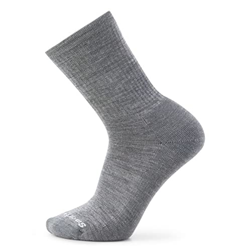 Smartwool Everyday Solid Rib Crew skarpety trekkingowe męskie, Gris moyen, X-Large