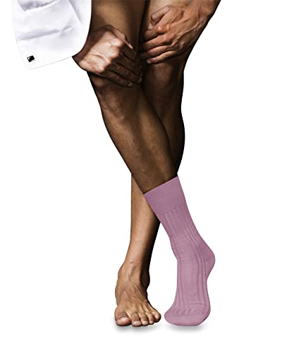FALKE Mężczyźni Skarpety No. 13 M SO Najlepsza Bawełna jednokolorowe 1 Para, Różowy (Light Rosa 8276), 41-42