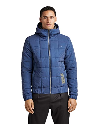 G-STAR RAW Meefic Square Quilted kurtka męska, Wielokolorowy (Reflective Sea Blue C550-d531), XS