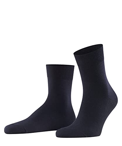 FALKE Mężczyźni Krótkie skarpety Airport M SSO Wełna Merynosa Bawełna jednokolorowe 1 Para, Niebieski (Dark Navy 6370), 43-44