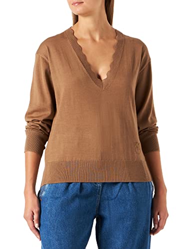 Pinko Damski sweter Nosiola 1 100% wełna, C98_Beige Tannin, XS