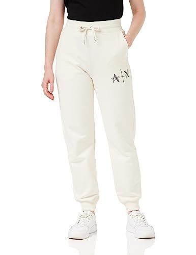 Armani Exchange Damskie spodnie dresowe French Terry Logo Joggers, Iso, XL