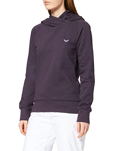 Trigema Damski sweter z kapturem, Deep-purple-c2c, S