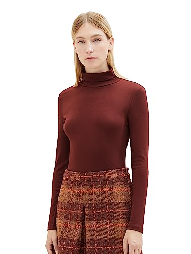 TOM TAILOR Damska koszulka z długim rękawem, 30337 - Raisin, XS